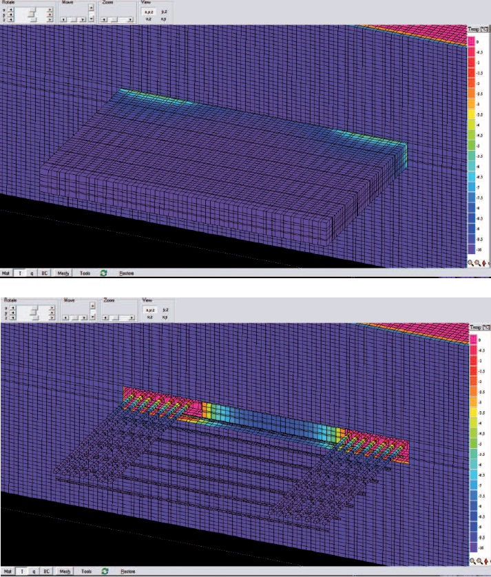 Modélisation 3D sous HEAT3 du pont thermique d’un balcon partiellement désolidarisé