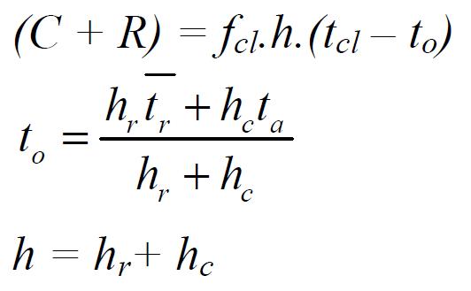 Calcul du coefficient d’échange de chaleur sensible h